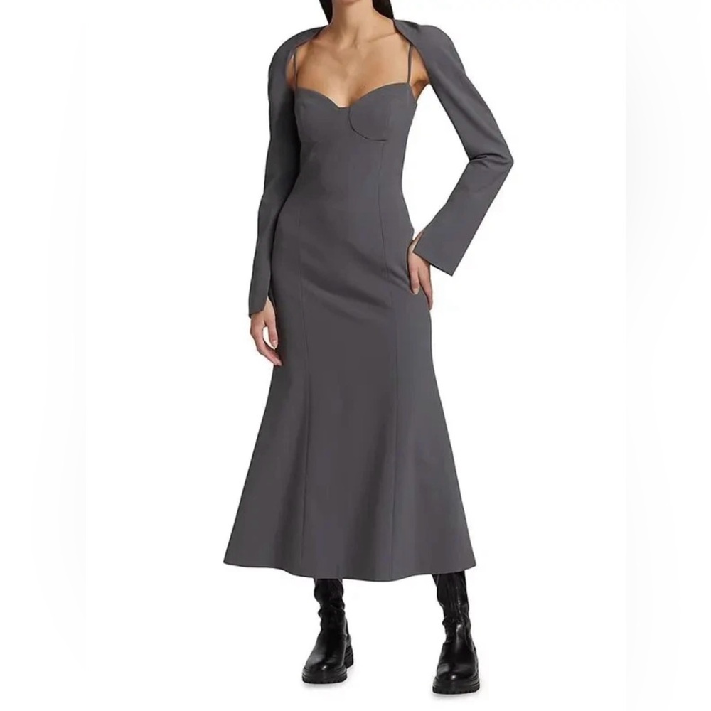 Nanushka Bustier Suit Midi Dress